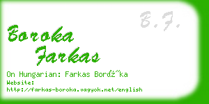 boroka farkas business card